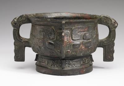 图片[2]-Gui food container with inscription “Ya chou”, late Shang to early Western Zhou period, c. 12th-10th century BCE-China Archive